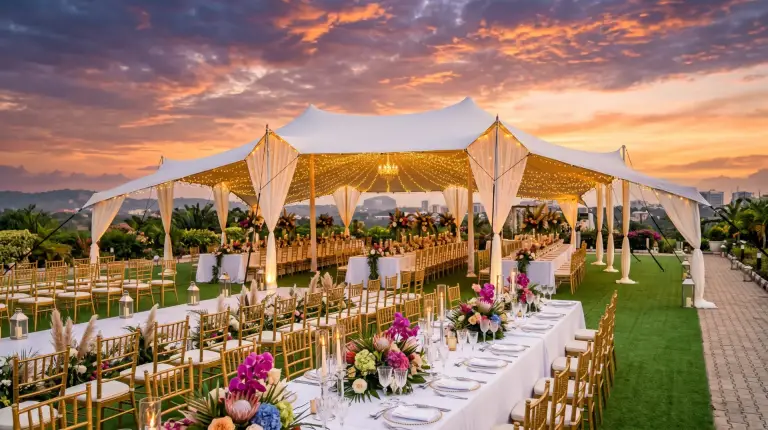 Wedding birthday and social event planning in Abuja with elegant event setup